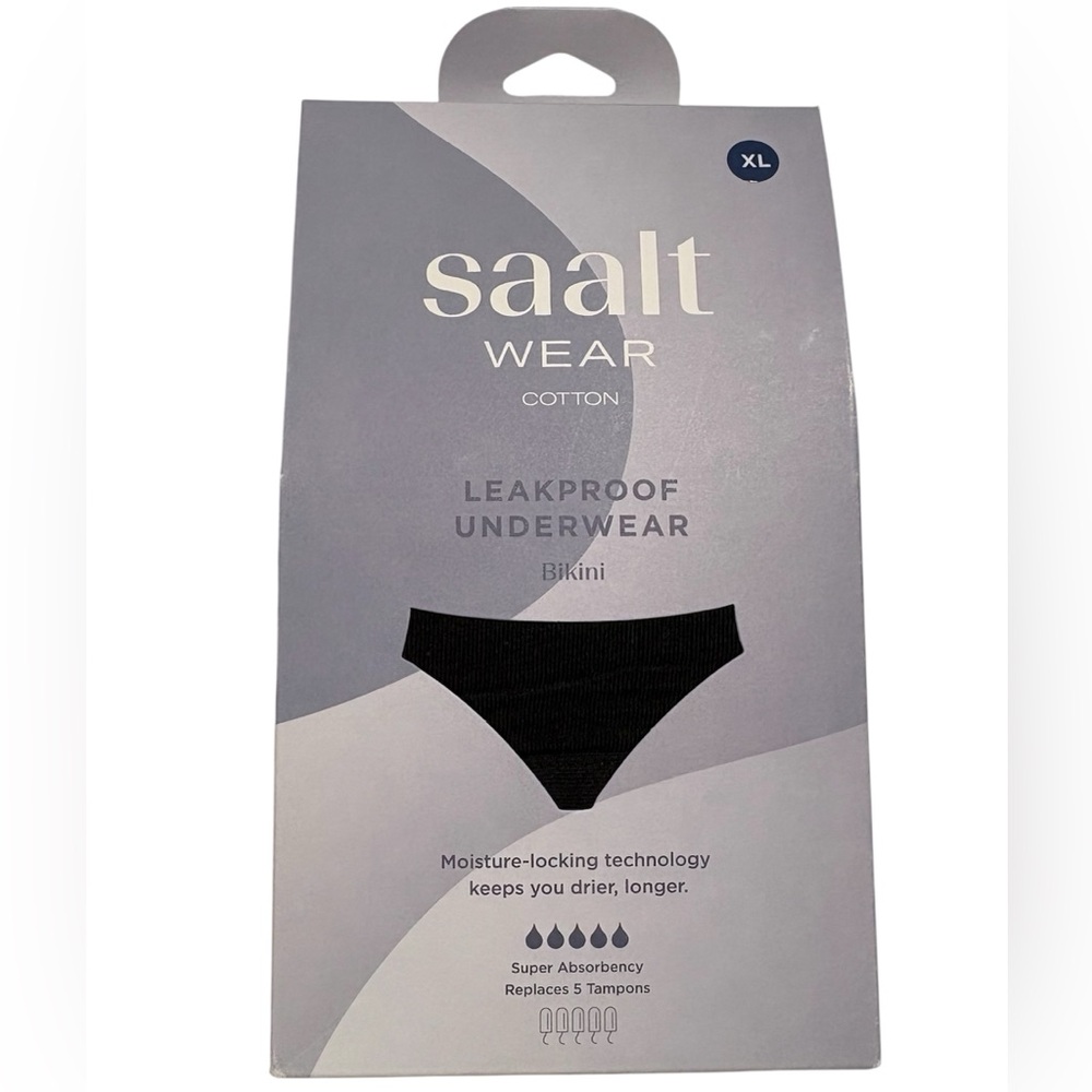 Saalt Leakproof Underwear Bikini - Black